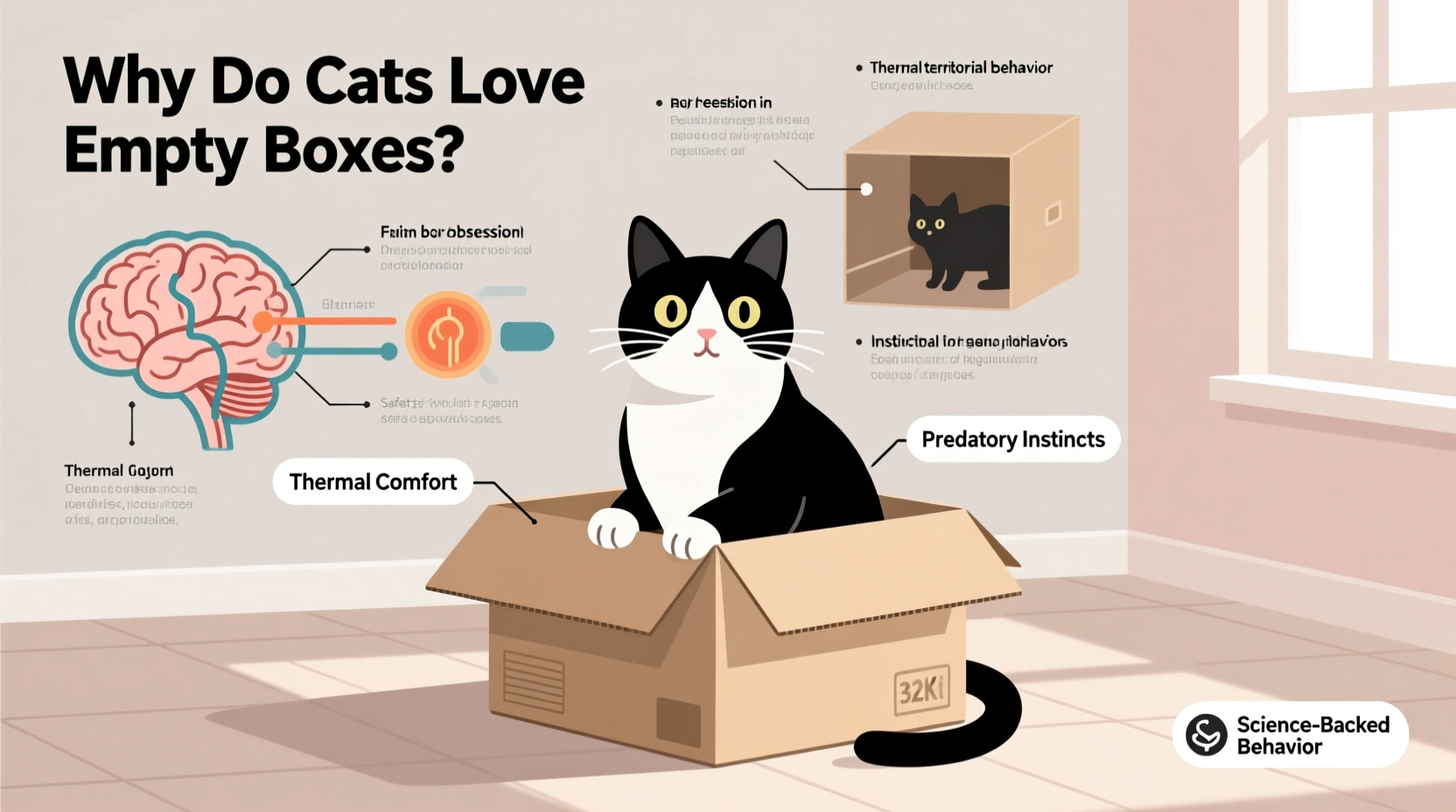 why does my cat sit in empty boxes science behind the quirky habit