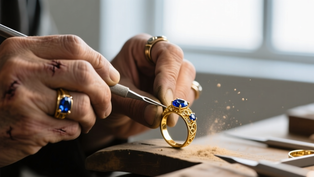 Macro photography of a jeweler