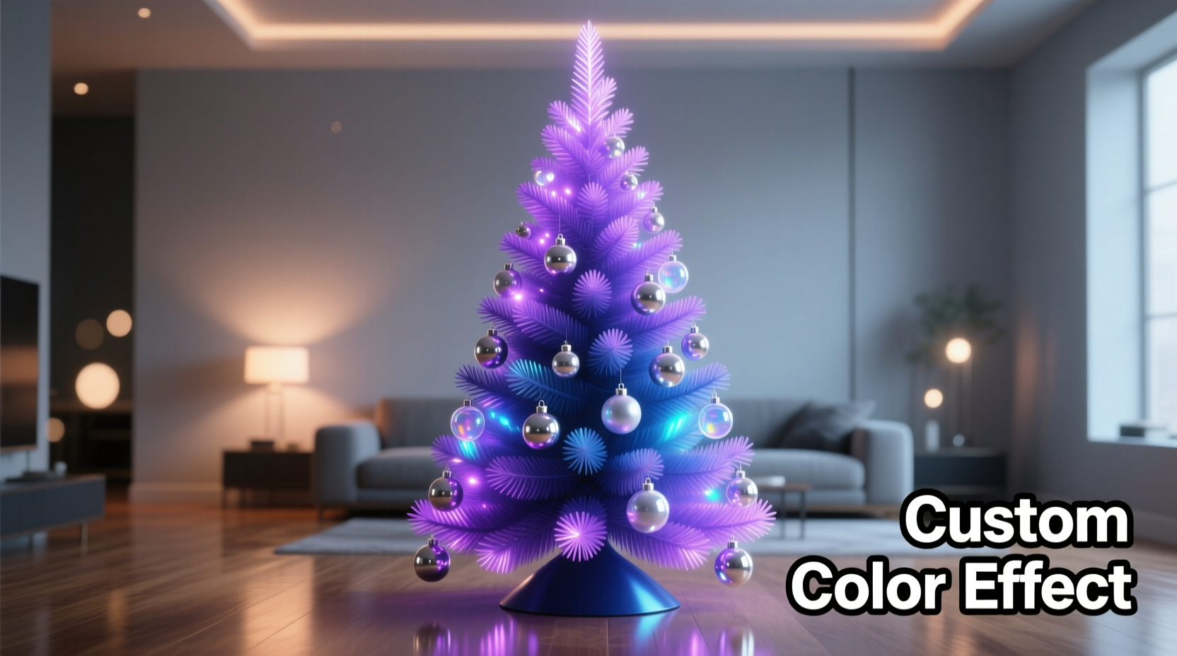 can you paint artificial christmas trees for a custom color effect