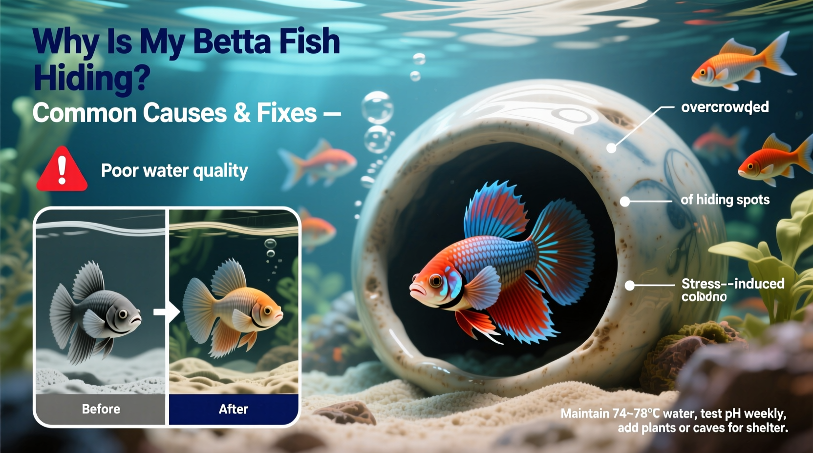 why is my betta fish hiding all the time common causes and fixes