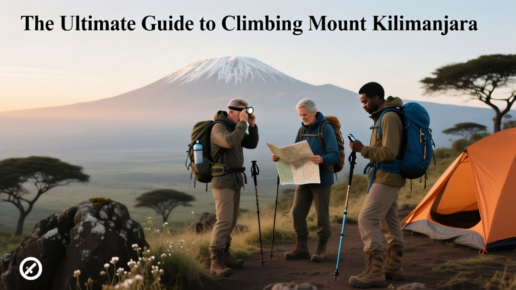 The view of Kilimanjaro in Tanzania from a nearby National park