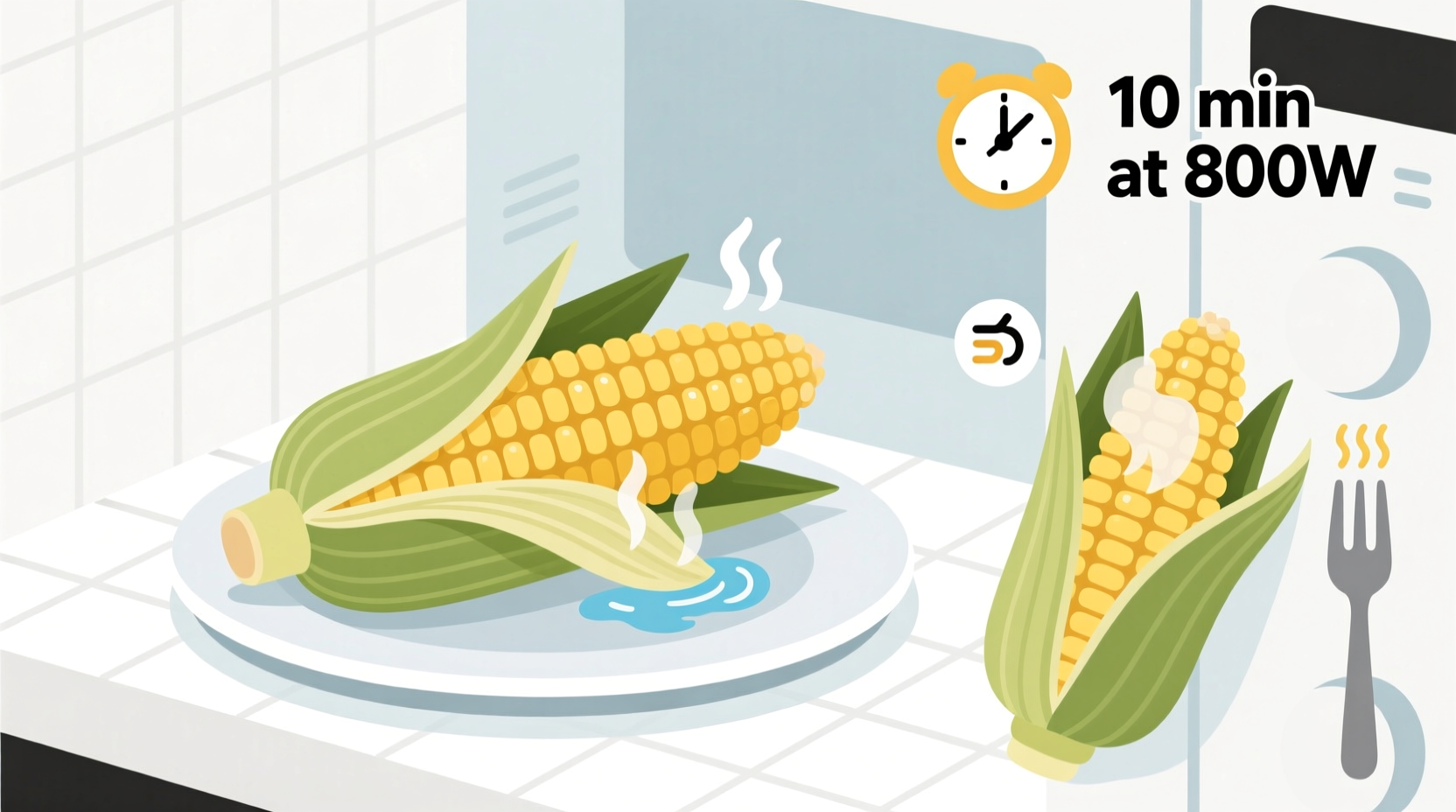 how to cook sweet corn in microwave