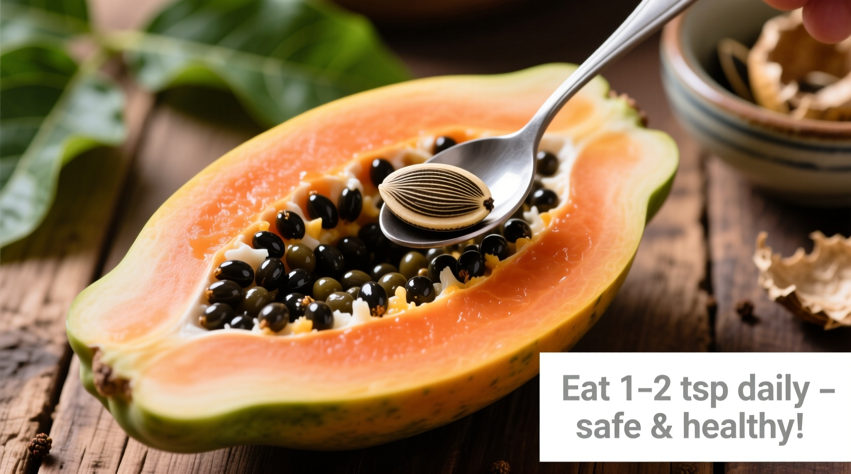 how to eat seeds of papaya