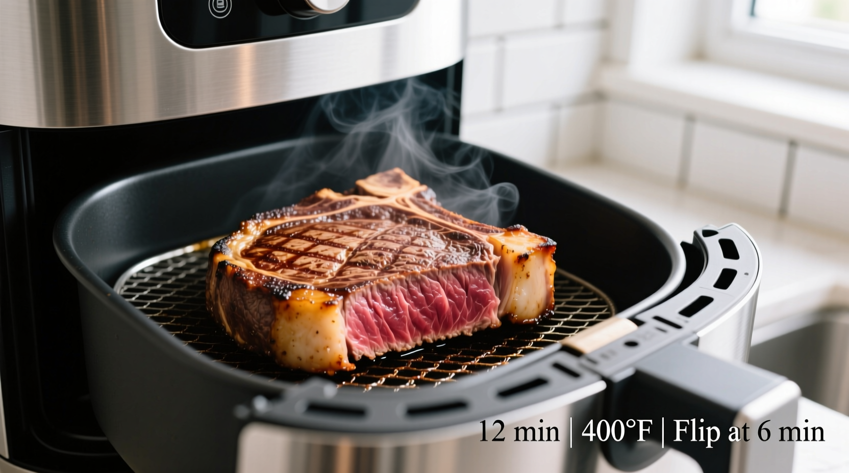 how long to cook steak in air fryer medium well