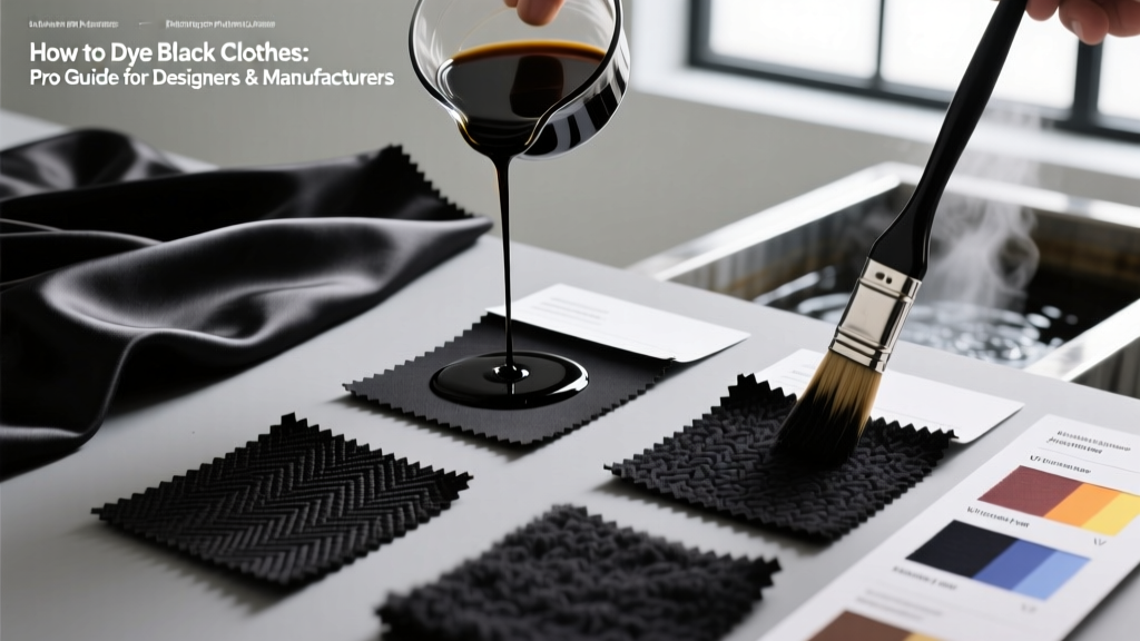 How to Dye Black Clothes: Pro Guide for Designers & Manufacturers