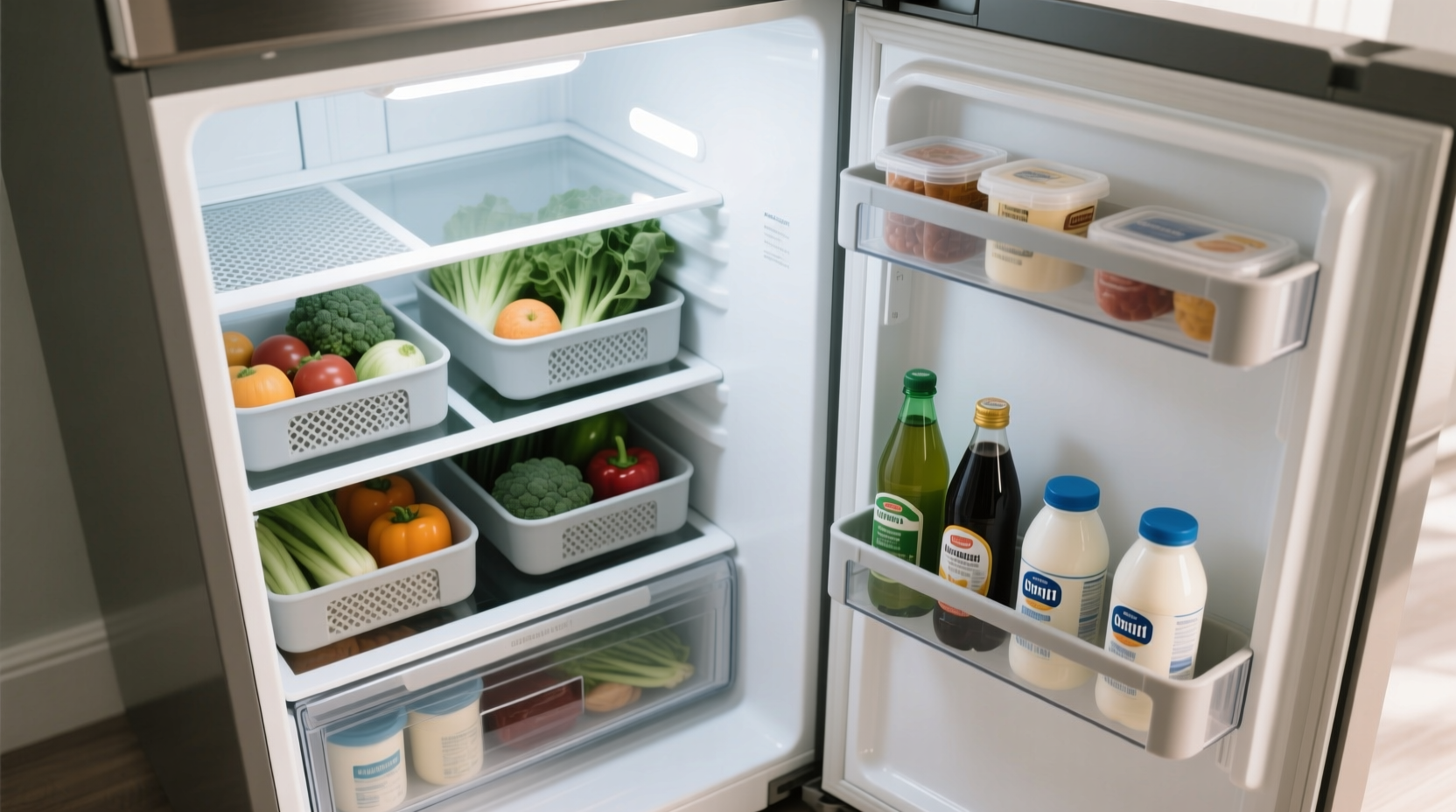 keep refrigerated items from shifting and sliding with