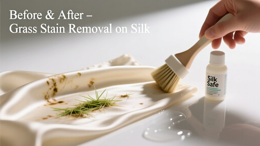How to Remove Grass Stains from Silk Fabric Safely