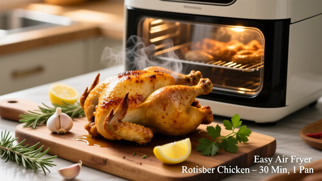 Rotisserie-Style Whole Chicken in Air Fryer