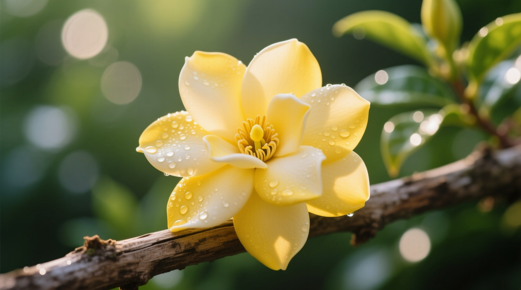 gardenia blooms yellow