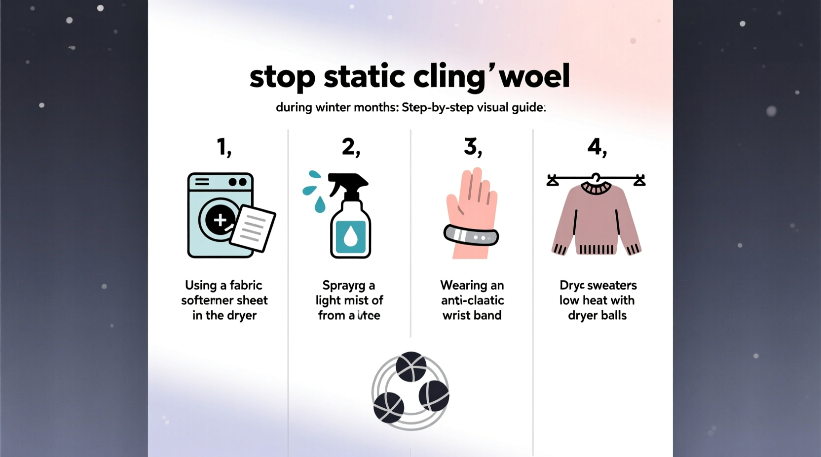 how to stop static cling in wool sweaters during winter months