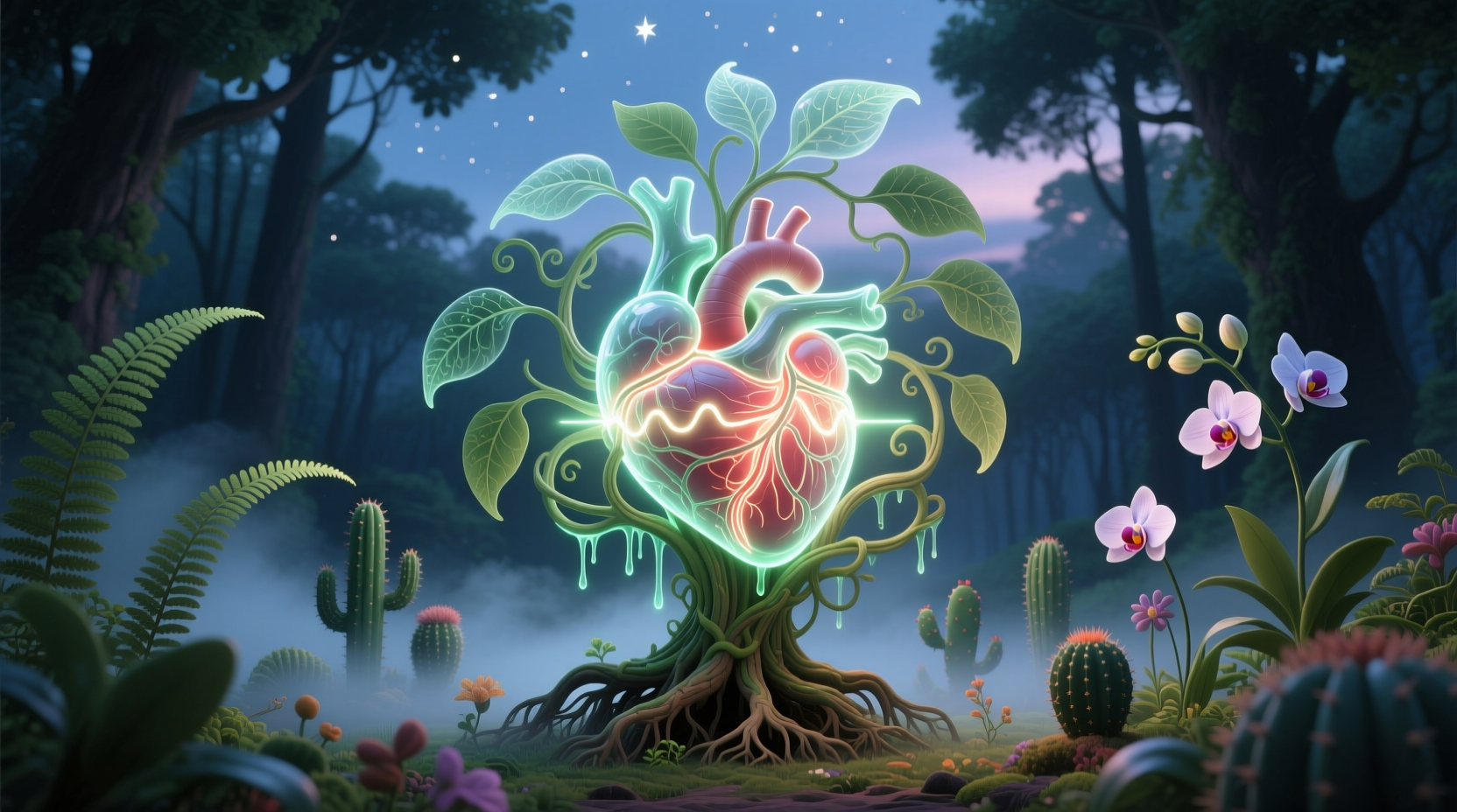 do plants have a heart