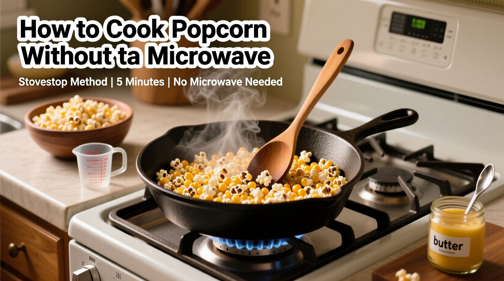 how to cook microwave popcorn without a microwave
