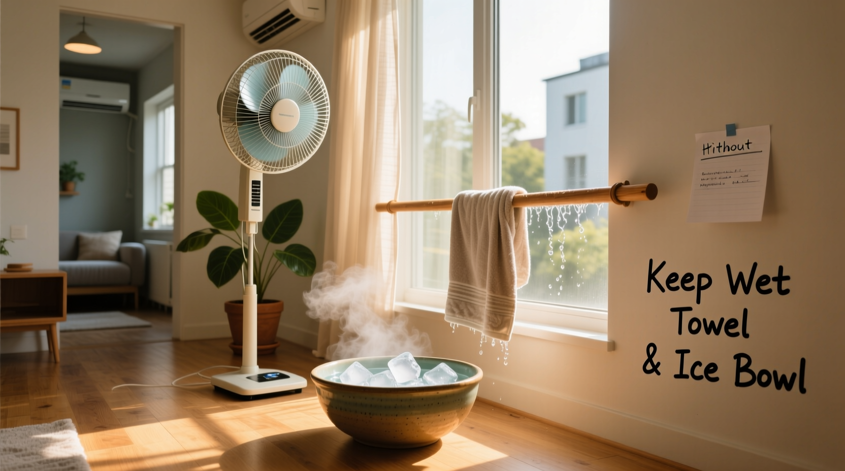 best way to cool down a hot room without central air conditioning hacks