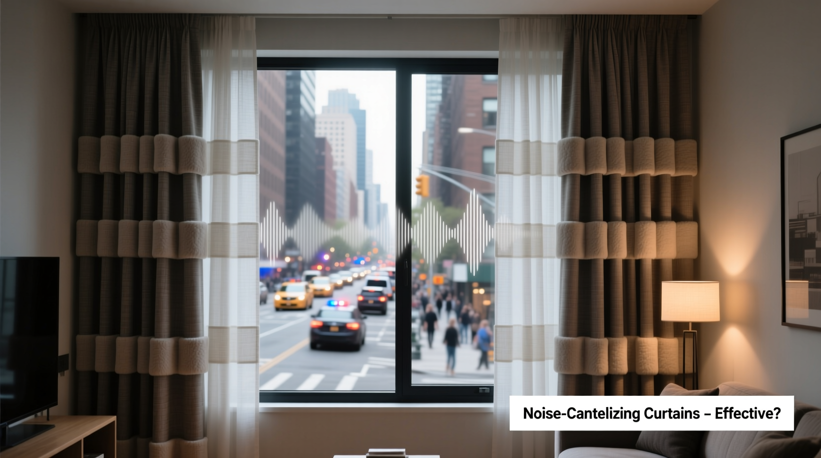 are noise canceling curtains actually effective at blocking street noise in apartments