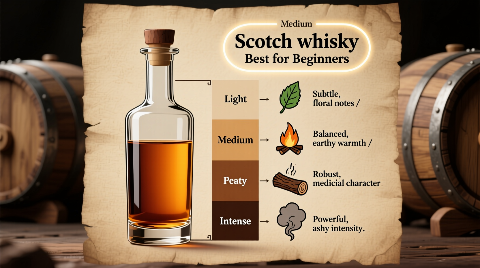 scotch whisky peat levels explained which smokiness suits beginners