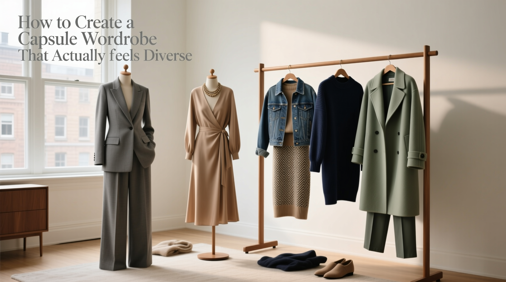 how to create a capsule wardrobe that actually feels diverse
