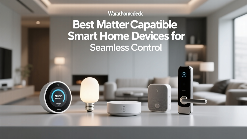 Best Matter-Compatible Smart Home Devices for Seamless Control