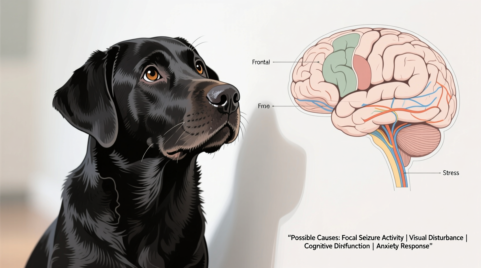 why does my dog stare at the wall possible behavioral and medical reasons