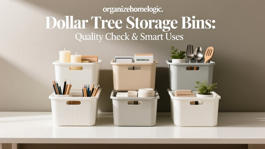 Dollar Tree Storage Bins: Quality Check & Smart Uses