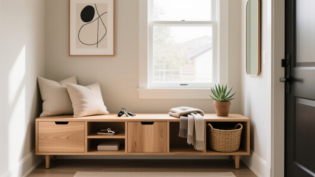 Home Depot Entryway Storage Benches: Style + Function