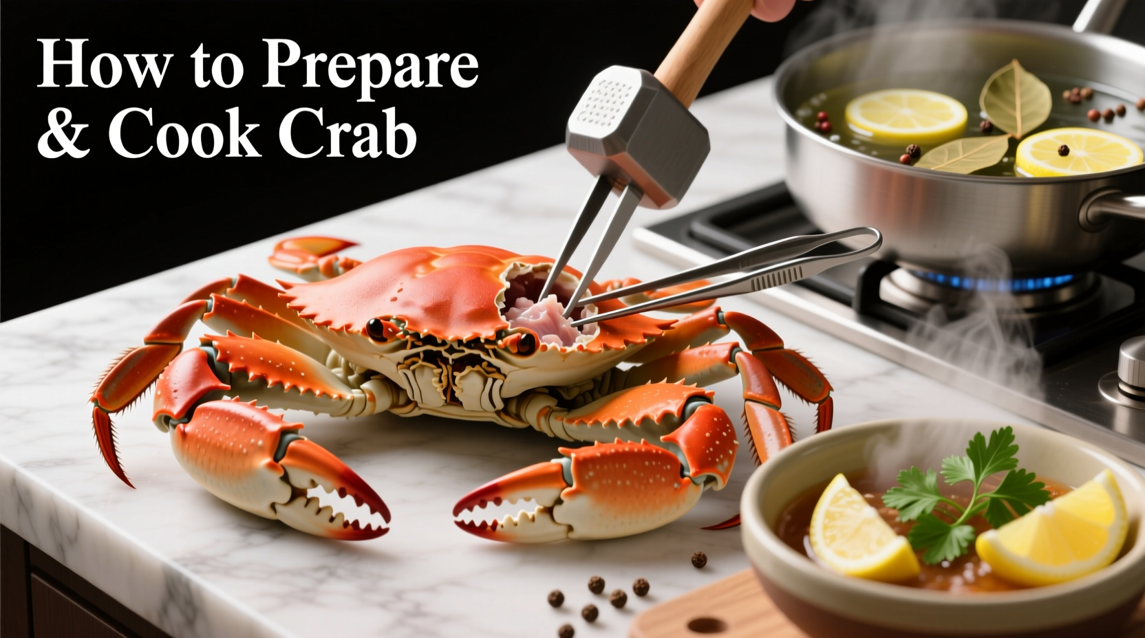 how to prepare and cook crab