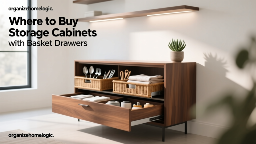 Where to Buy Storage Cabinets with Basket Drawers