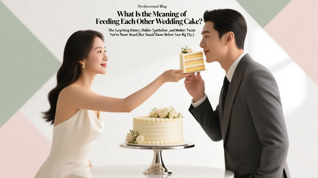 Wedding Cake Feeding Meaning & Modern Twists