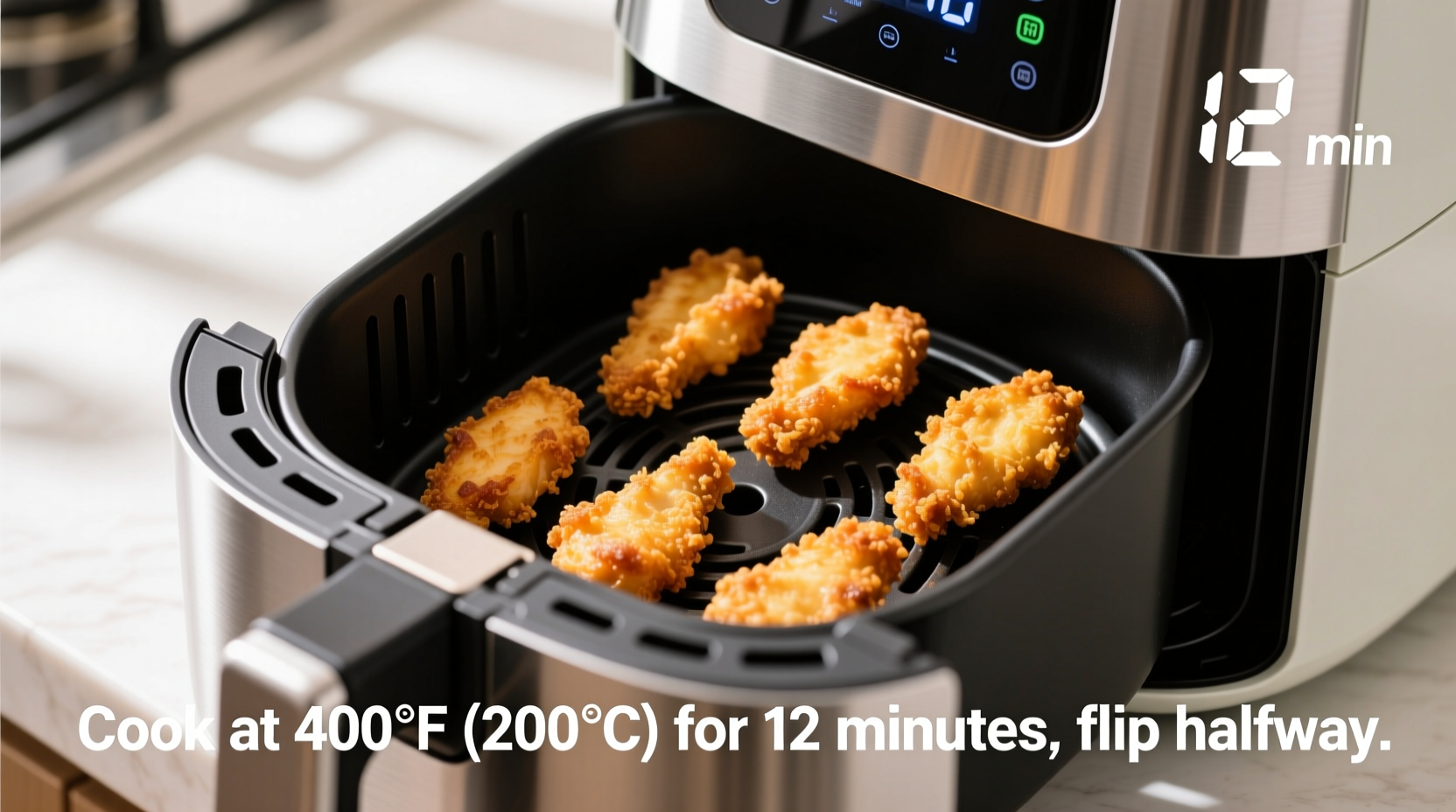how long to cook chicken fingers in air fryer