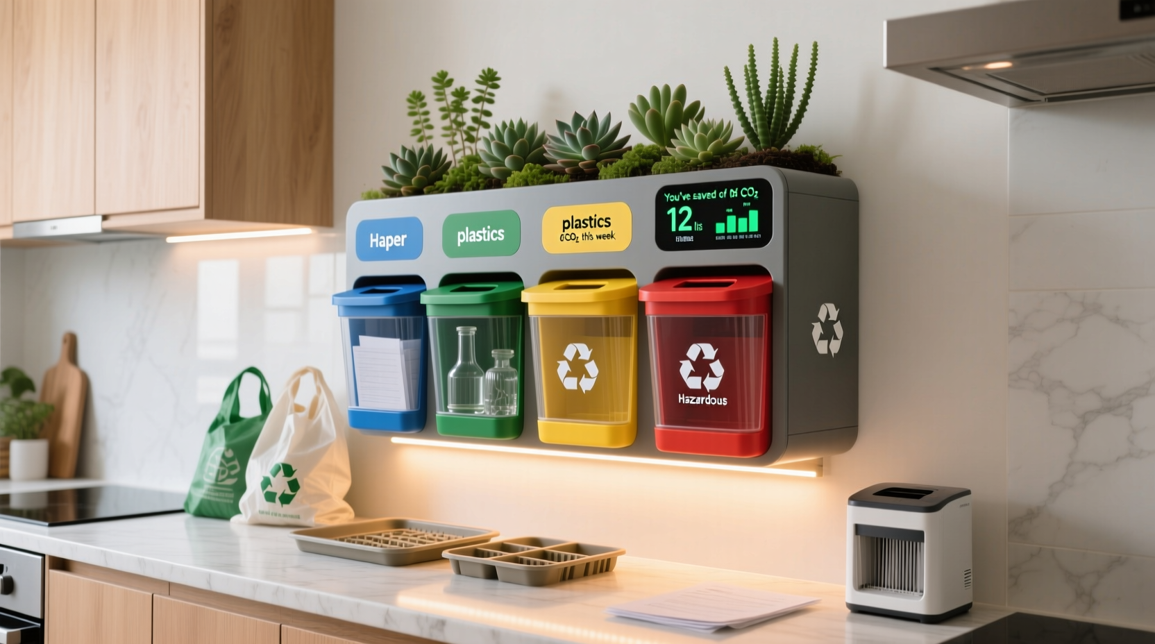 set up a home recycling station youll actually use