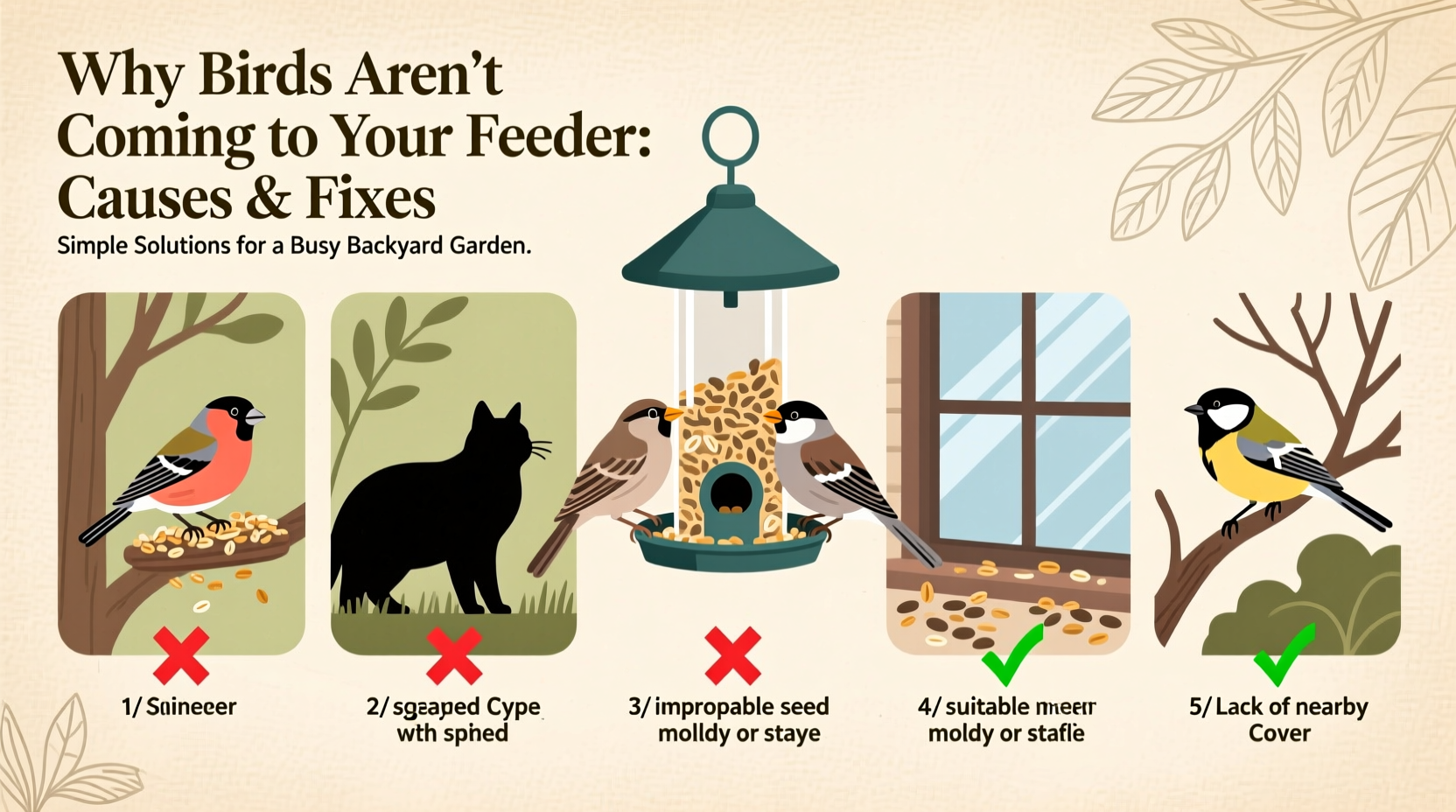 why are birds not coming to my feeder