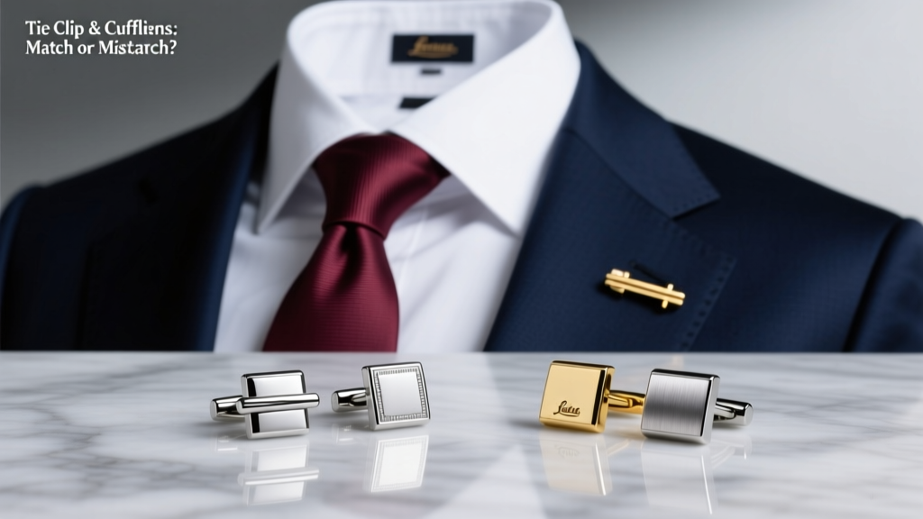 Tie Clip & Cufflinks: Match or Mismatch?