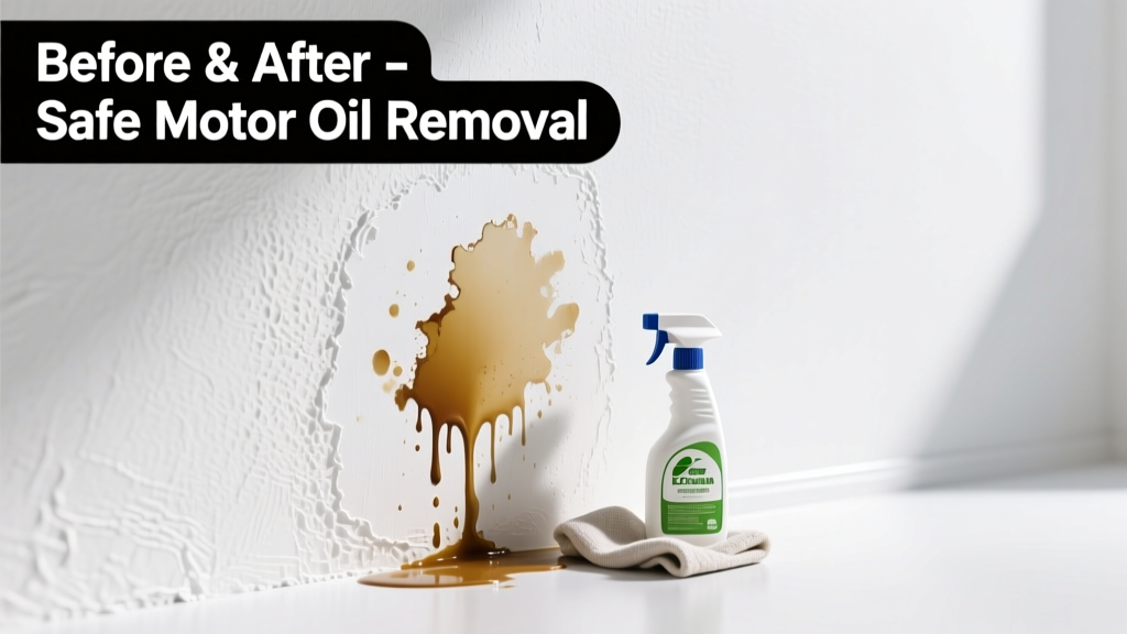 How to Remove Motor Oil from Painted Wall Safely