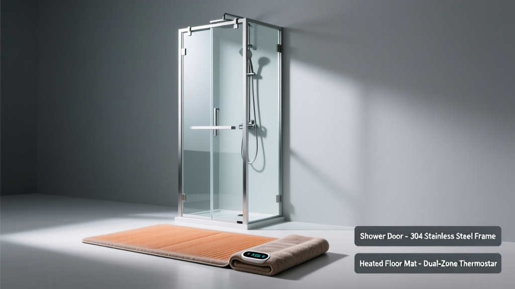 Shower Door vs Heated Floor Mat: Which Is Better?