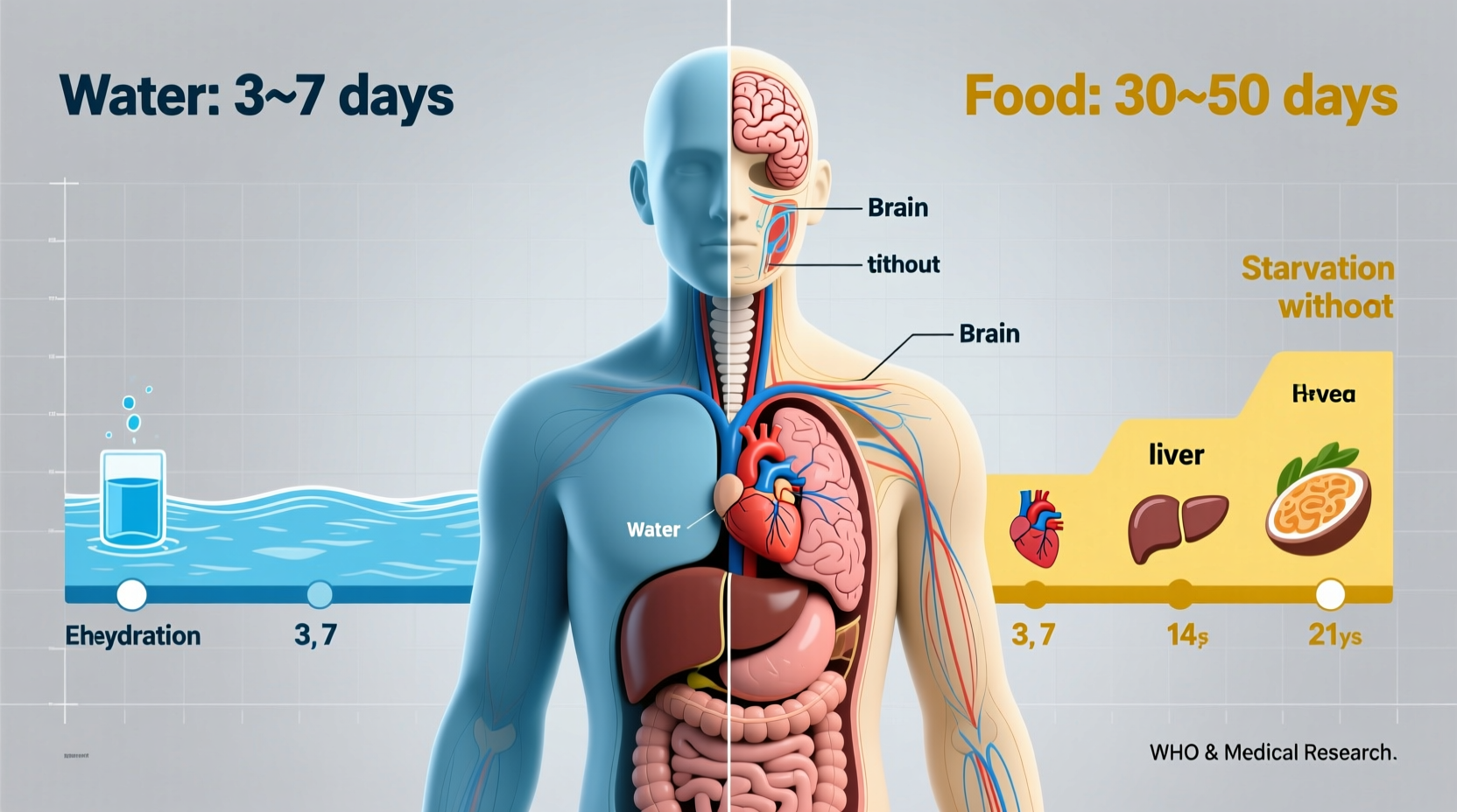 Survival Without Water and Food: Real Timelines Explained