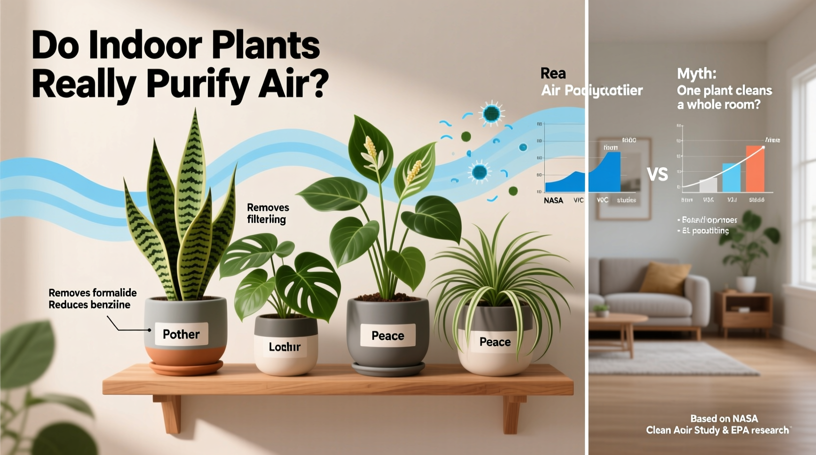 can indoor plants really purify air or is it just a myth debunked