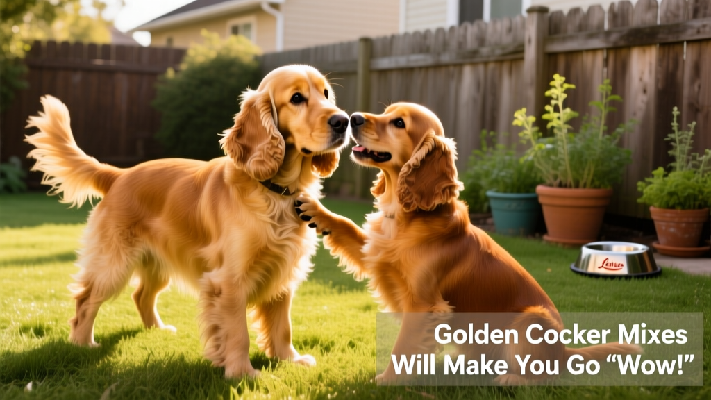 Golden Cocker with more Cocker Spaniel