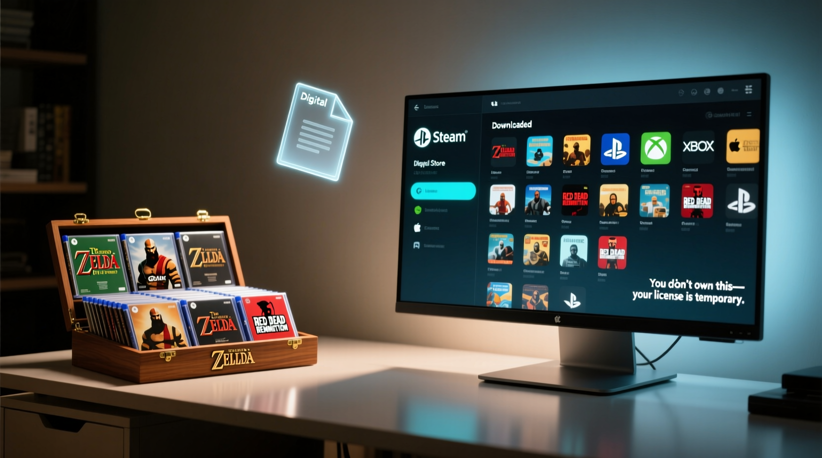 digital games vs disc version do you actually own your digital library