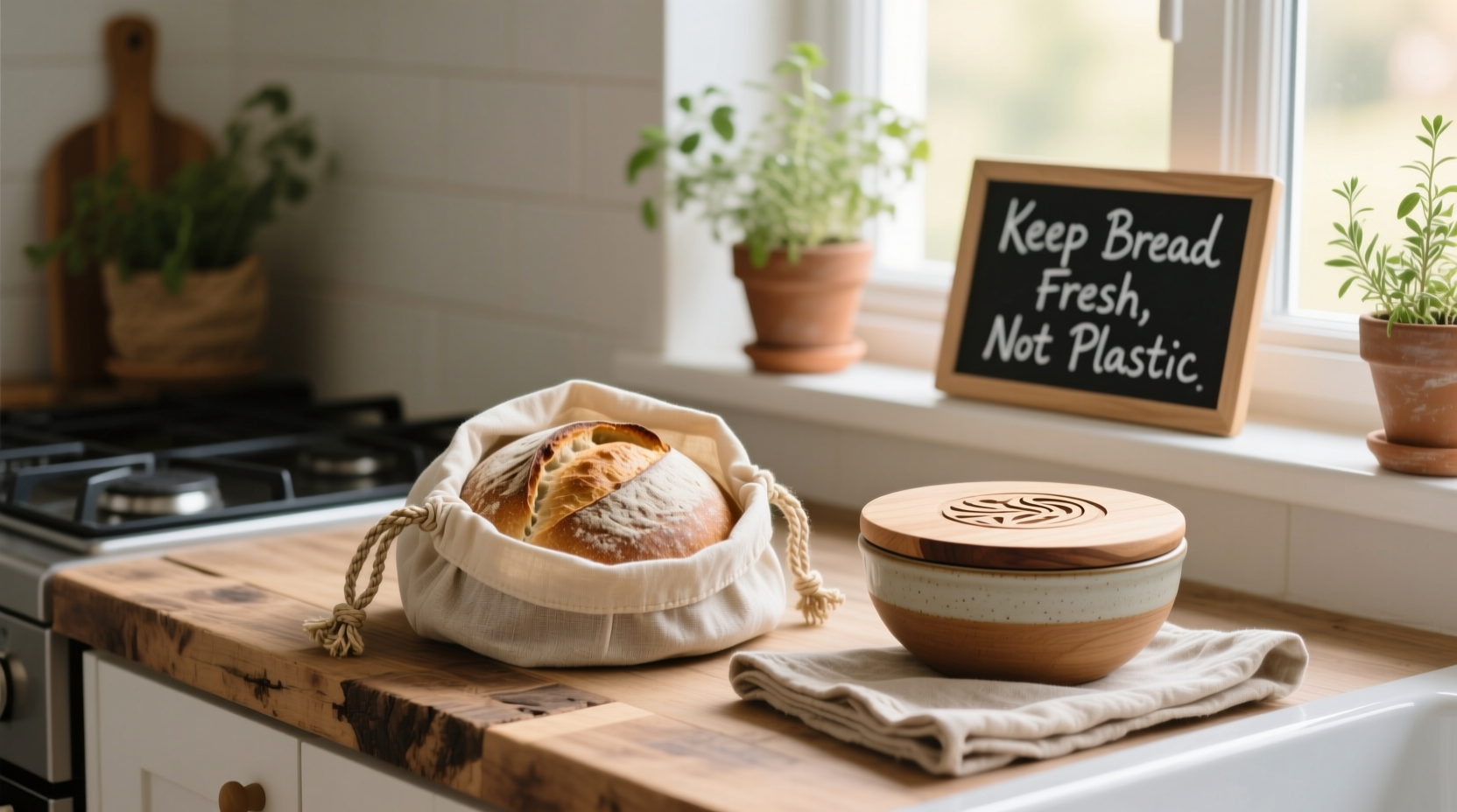 how to store bread without plastic wrap using sustainable alternatives