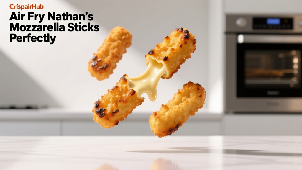 Air Fry Nathan's Mozzarella Sticks Crispy & Golden