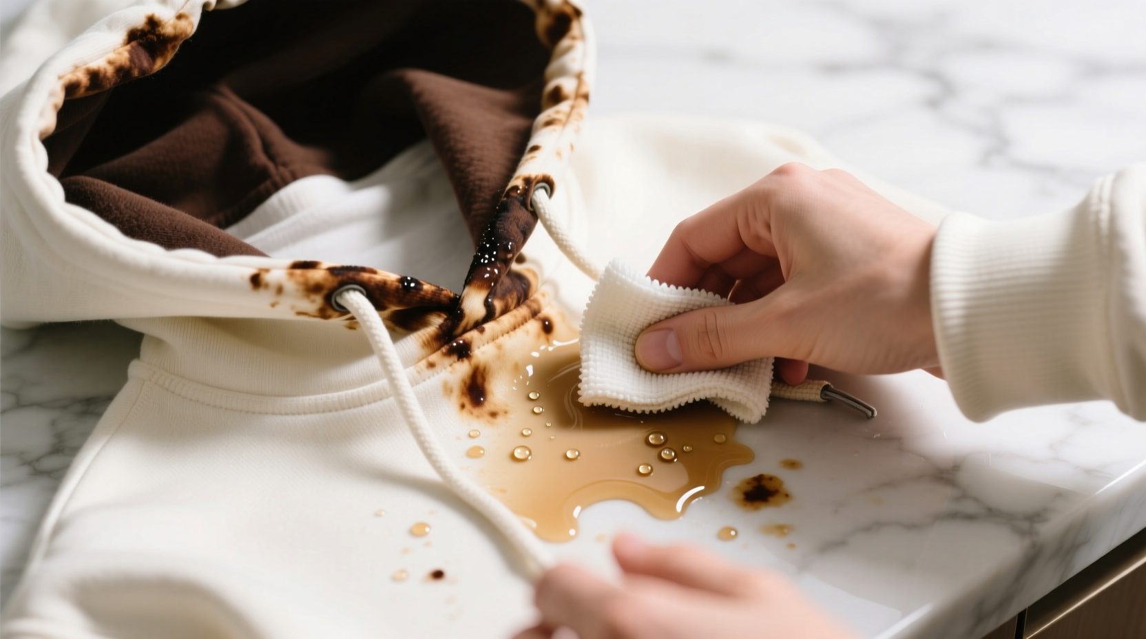 bubble tea stain removal for printed hoodies
