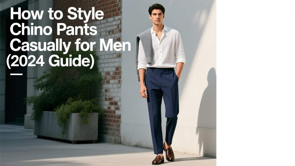 How to Style Chino Pants Casually for Men (2024 Guide)