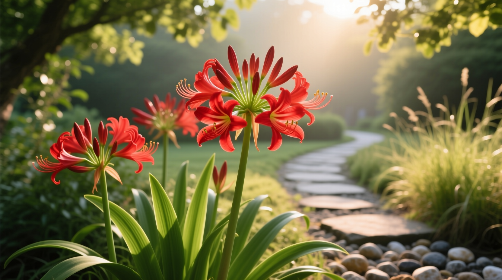 red agapanthus