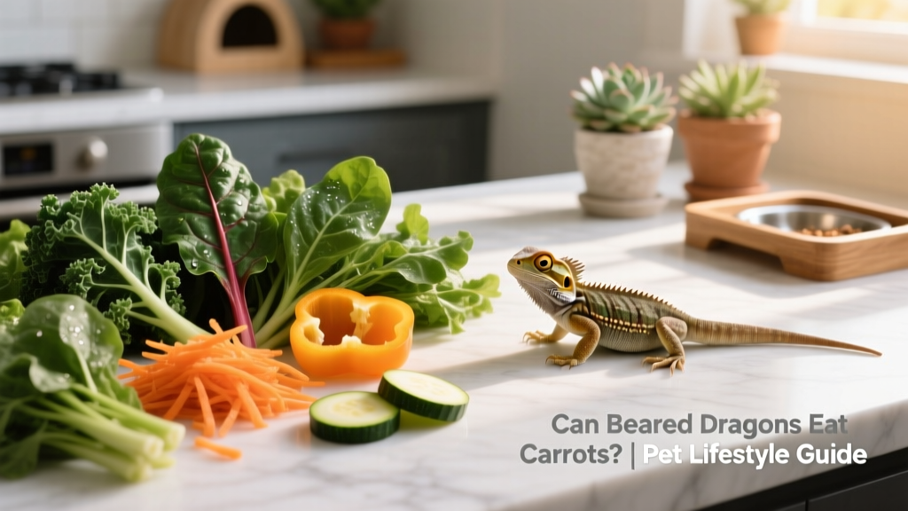 Vibrant assortment of recommended leafy greens and safe occasional veggies laid out on a clean surface