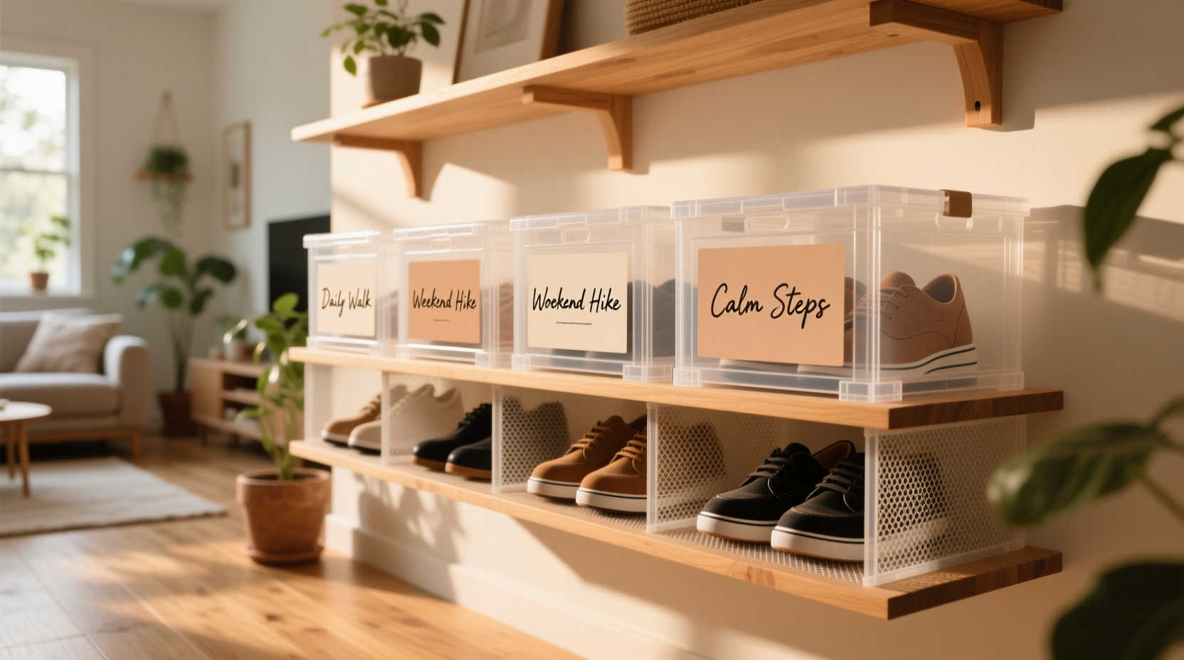 closet organization tips acrylic vs mesh storage