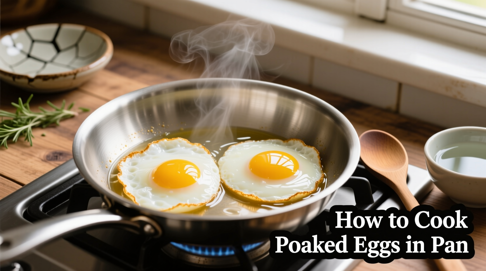 how to cook poached eggs in pan