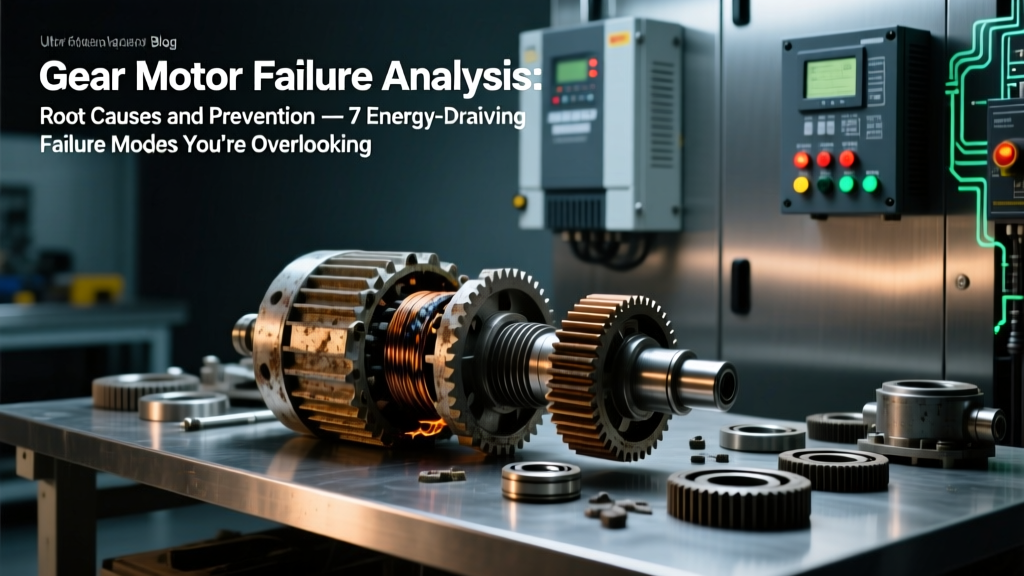 Gear Motor Failure Analysis: 7 Hidden Efficiency Killers