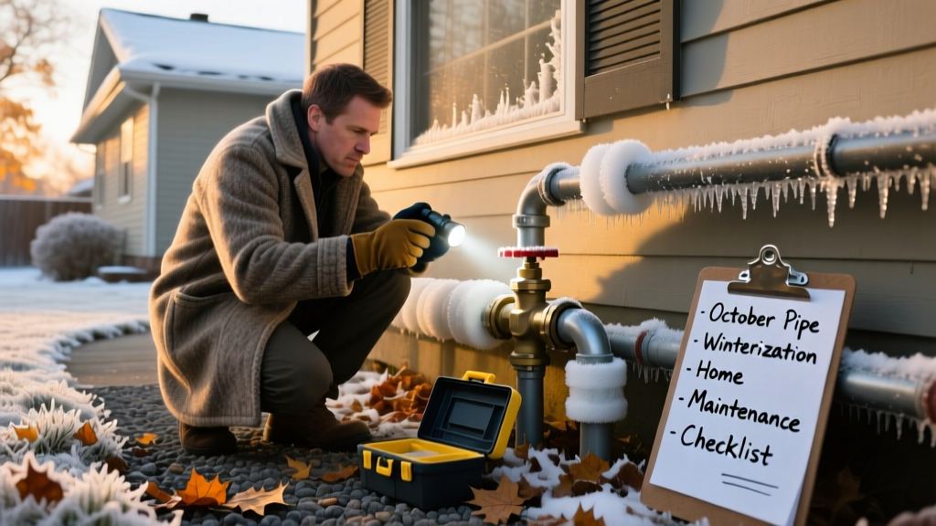 October Pipe Winterization: Home Maintenance Checklist