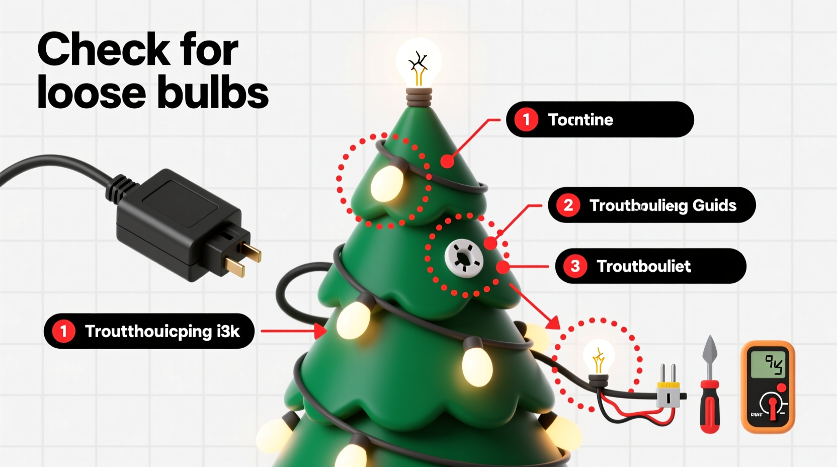 why do my prelit tree lights go out in sections troubleshooting tips