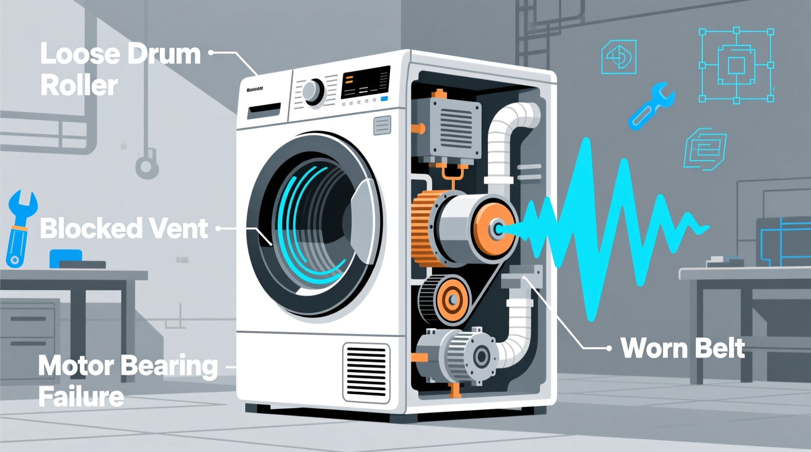 why your dryer is making weird noises and what to do ab