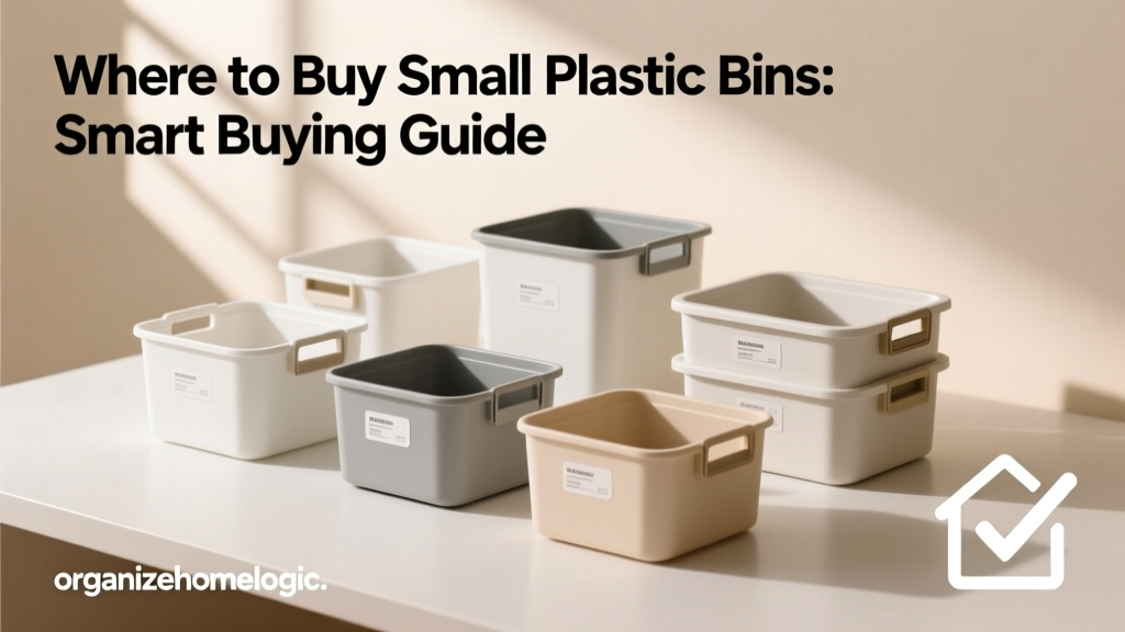 Where to Buy Small Plastic Bins: Smart Buying Guide